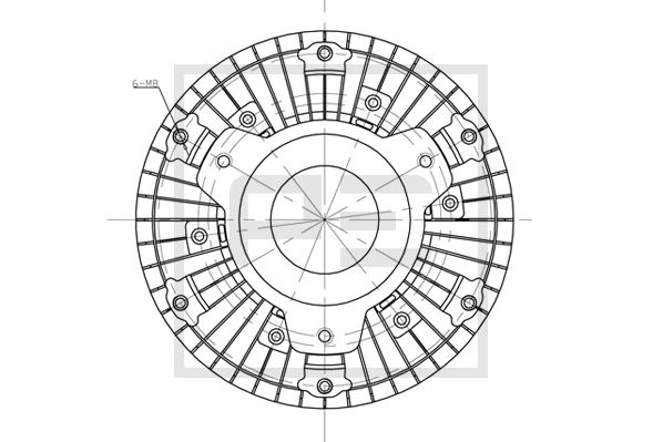 Visco-koppeling Pe Automotive 010.330-00A