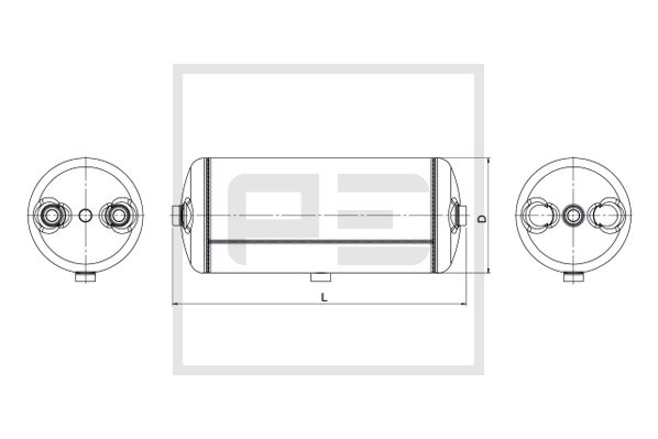 Luchtreservoir, pneumatisch systeem Pe Automotive 026.043-80A