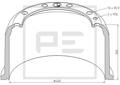 Remtrommel Pe Automotive 056.618-00A