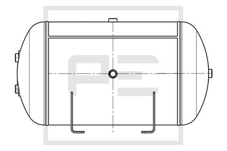 Luchtreservoir, pneumatisch systeem Pe Automotive 076.515-80A