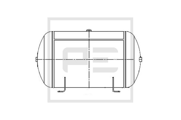 Luchtreservoir, pneumatisch systeem Pe Automotive 076.568-80A