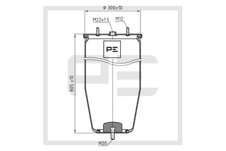 Veerbalg Pe Automotive 084.352-70A