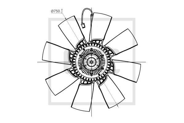Ventilatorwiel-motorkoeling Pe Automotive 120.550-00A