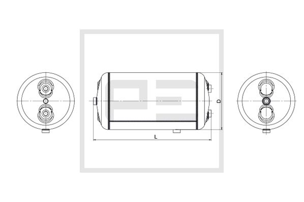 Luchtreservoir, pneumatisch systeem Pe Automotive 126.247-80A