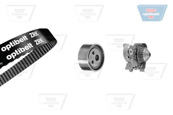 Distributieriem kit inclusief waterpomp Optibelt KT 1018W1