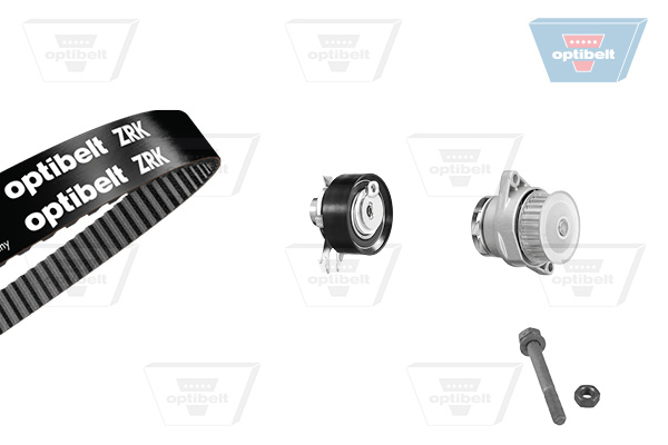 Distributieriem kit inclusief waterpomp Optibelt KT 1034W2