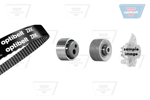 Distributieriem kit inclusief waterpomp Optibelt KT 1084W1