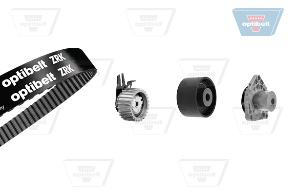 Distributieriem kit inclusief waterpomp Optibelt KT 1547W1