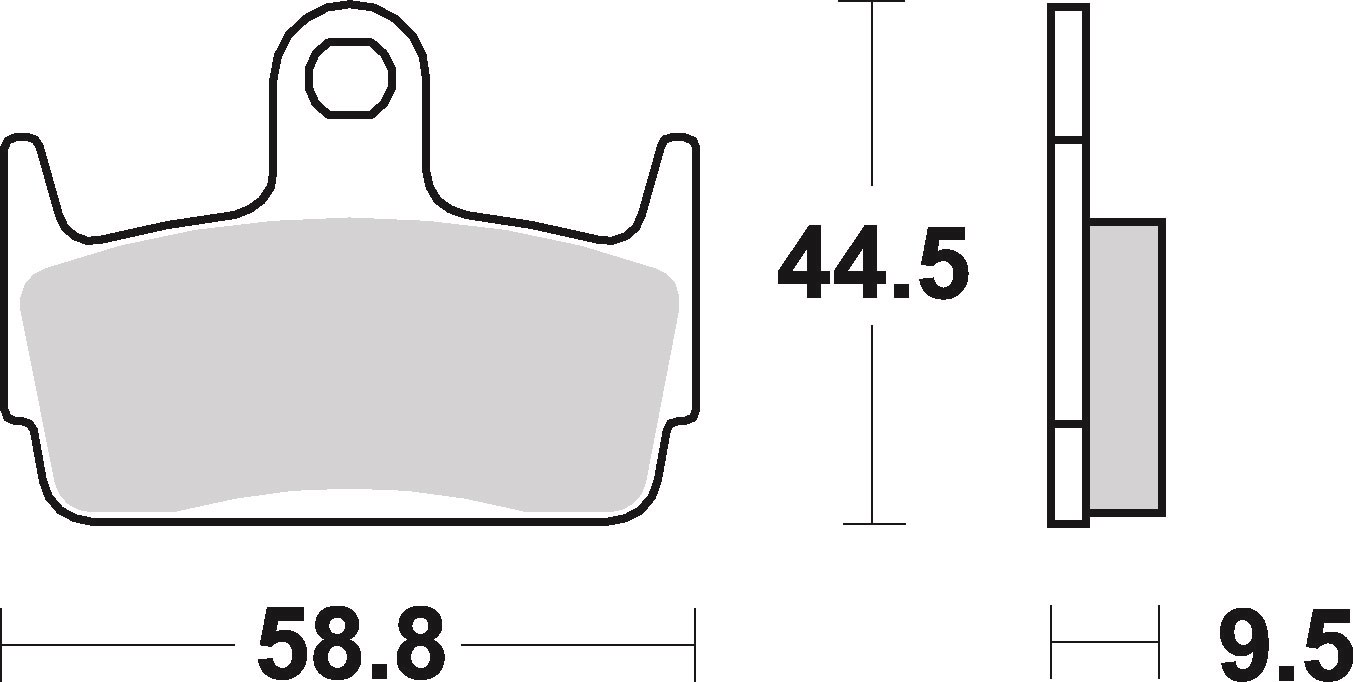 Remblokkenset, schijfrem Brembo 07016