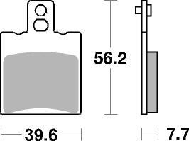 Remblokkenset, schijfrem Brembo 07087
