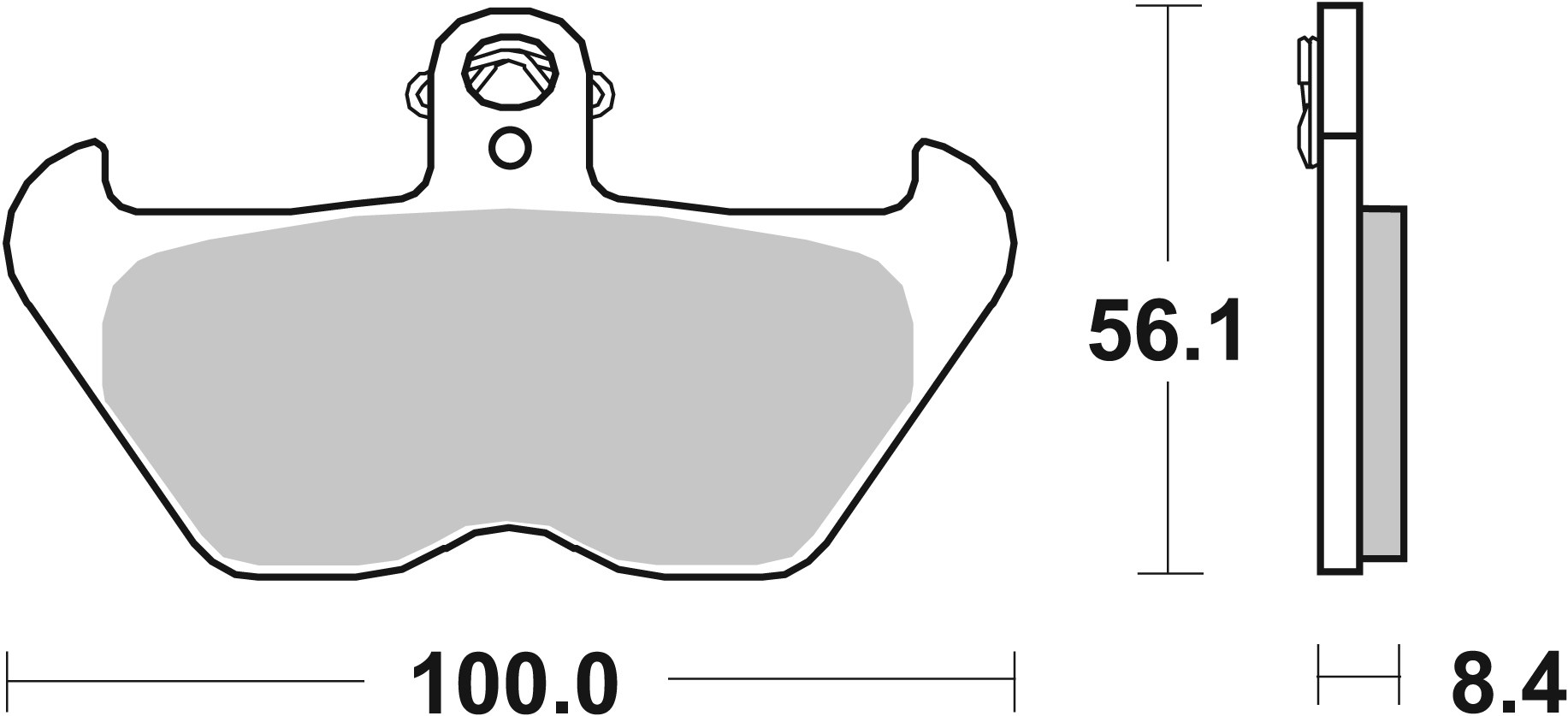Remblokkenset, schijfrem Brembo 07BB2407