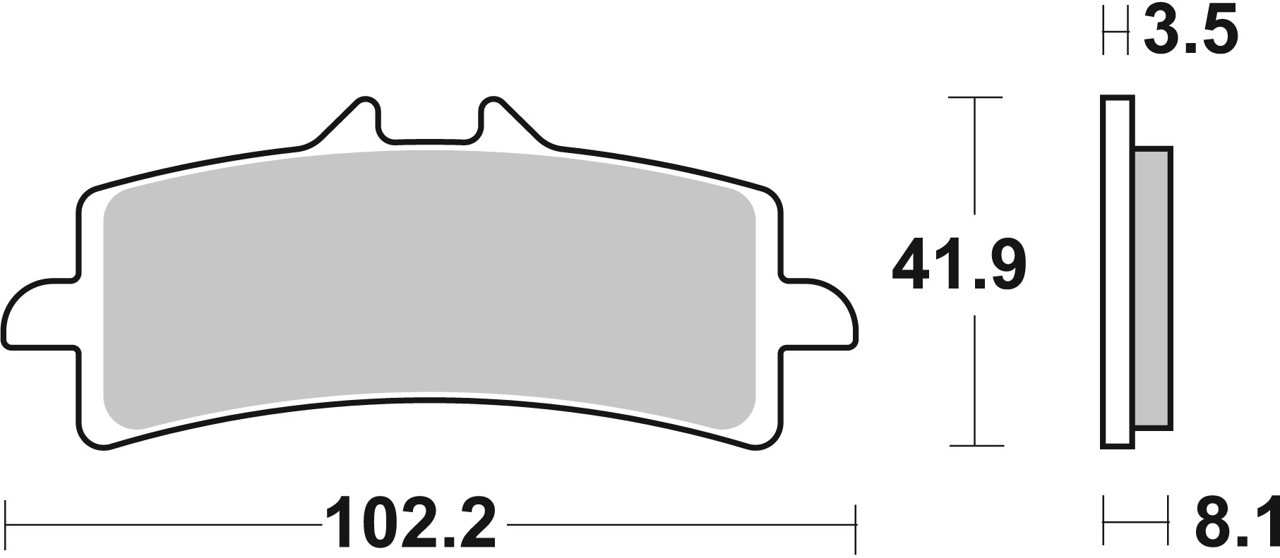 Remblokkenset, schijfrem Brembo 07BB37LA