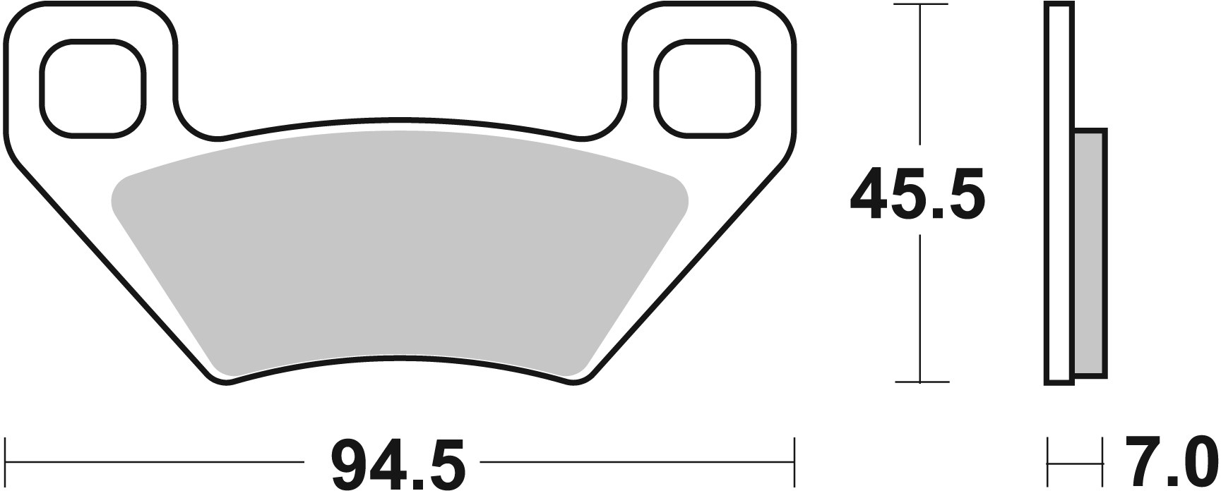 Remblokkenset, schijfrem Brembo 07GR53SD