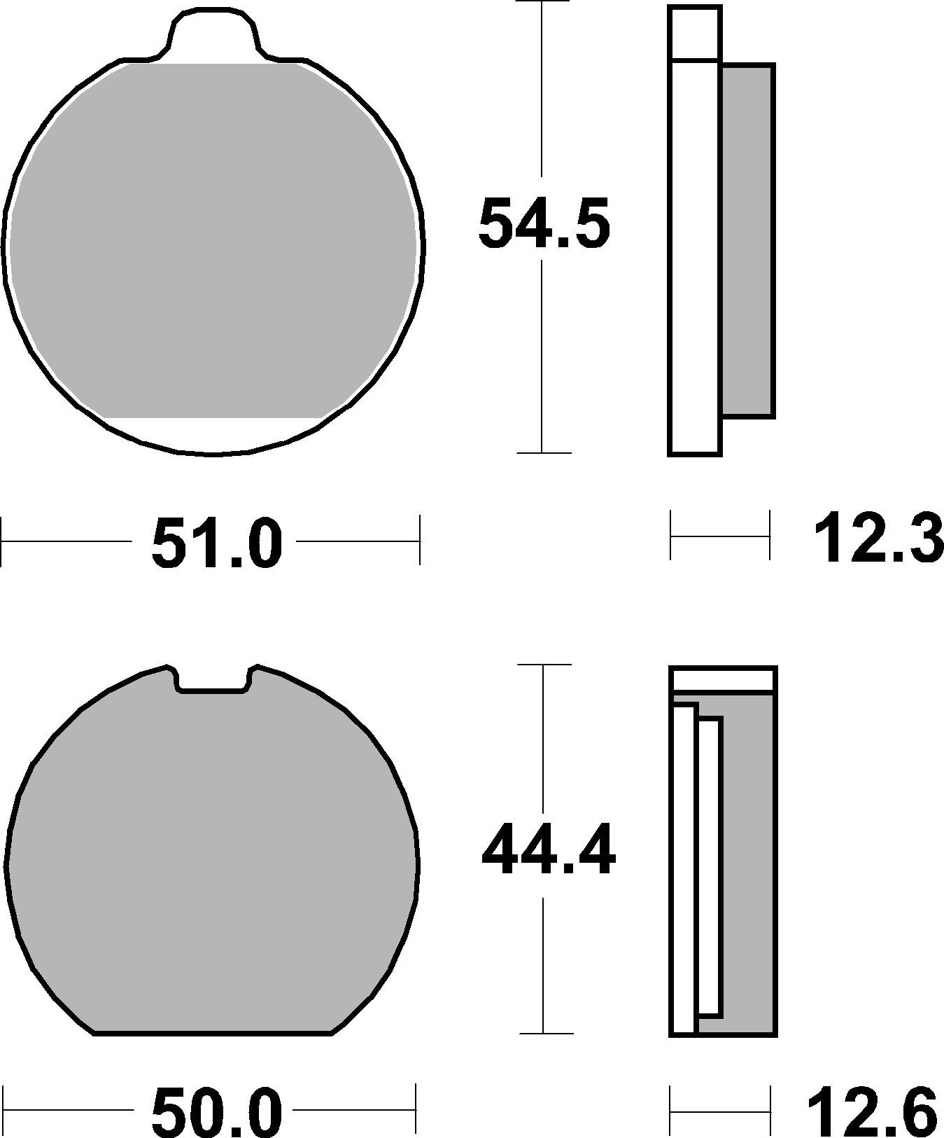 Remblokkenset, schijfrem Brembo 07KA0223