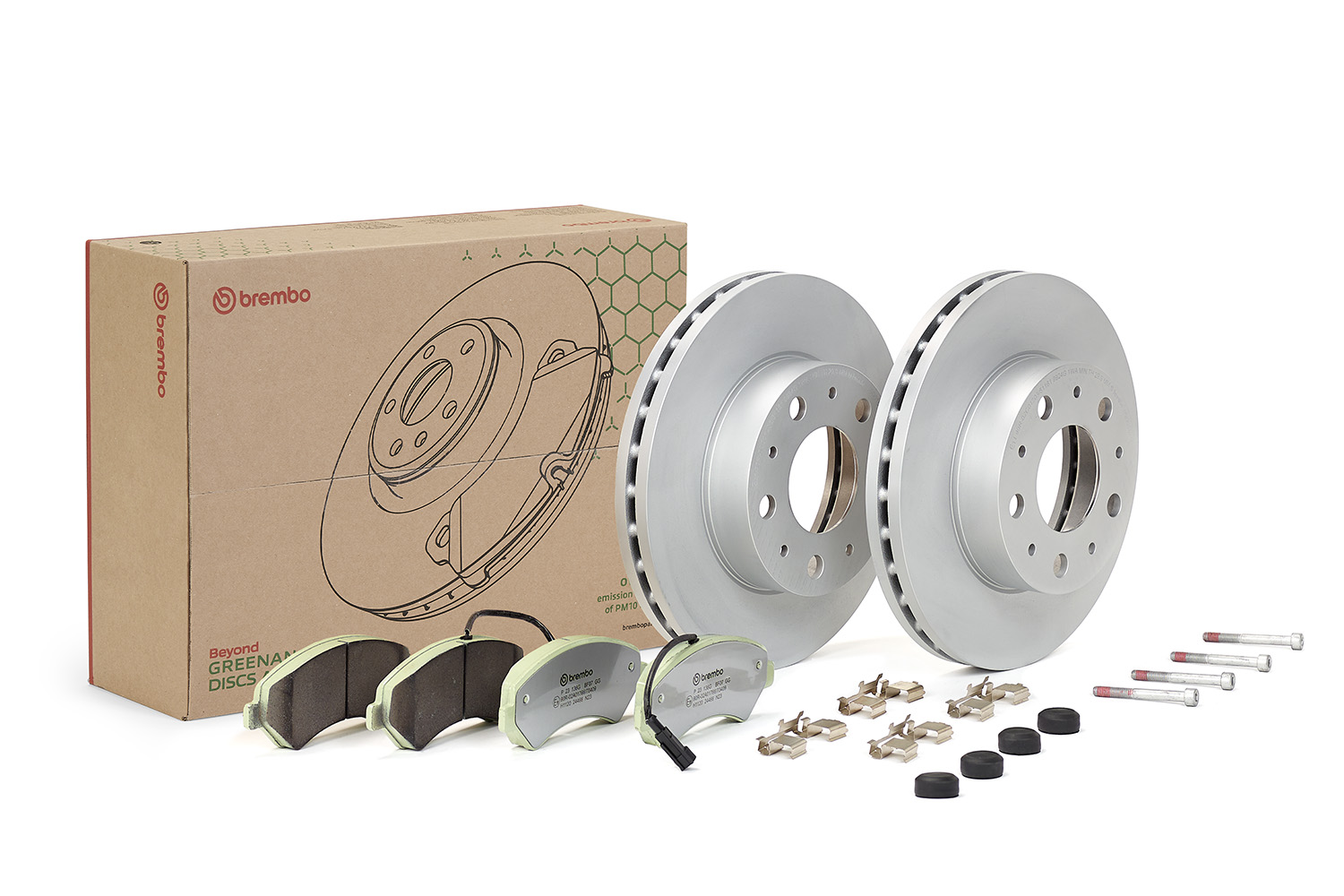 Remmenset, remschijf Brembo KT 10 048