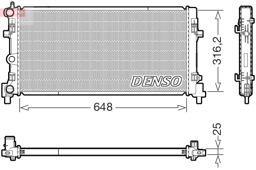 Radiateur Denso DRM02045