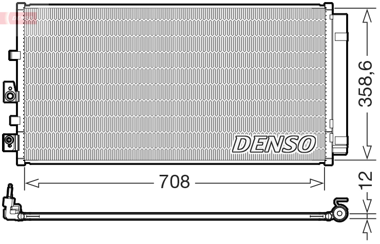 Condensor, airconditioning Denso DCN10061