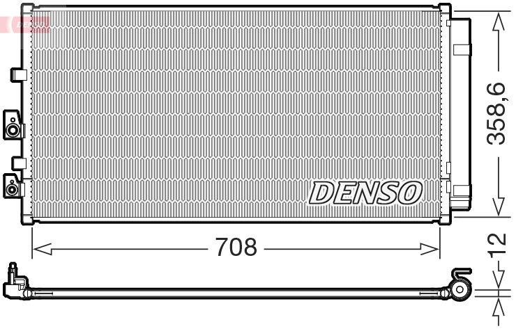 Condensor, airconditioning Denso DCN10062