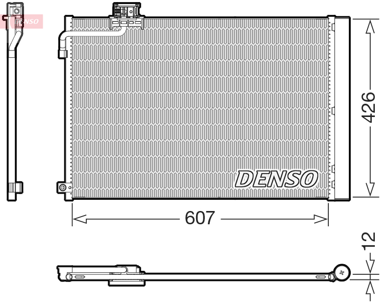 Condensor, airconditioning Denso DCN17064