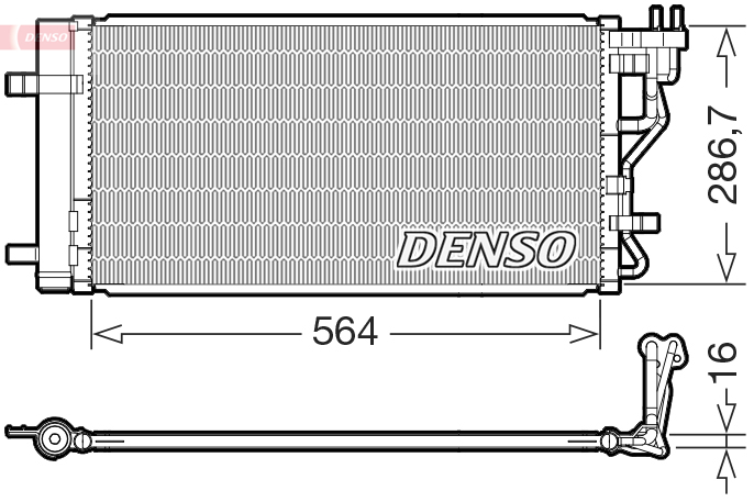 Condensor, airconditioning Denso DCN41027