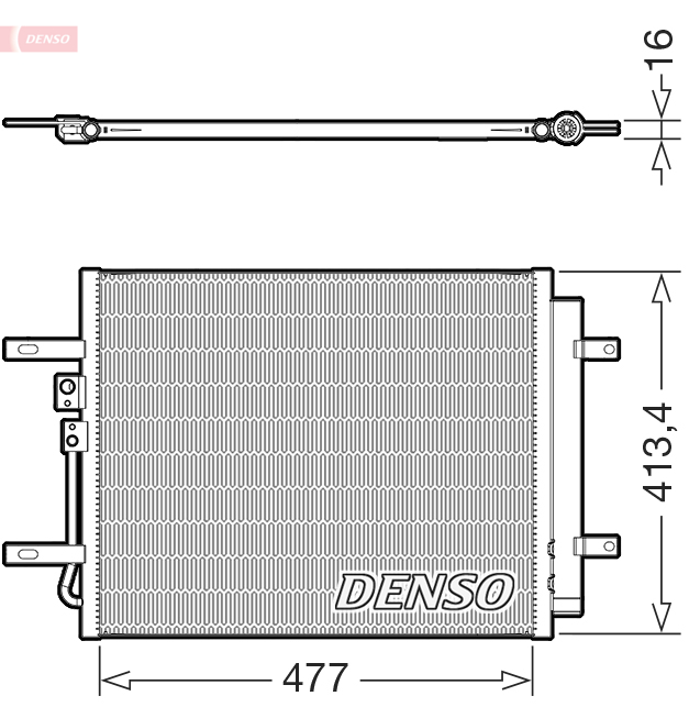 Condensor, airconditioning Denso DCN41029