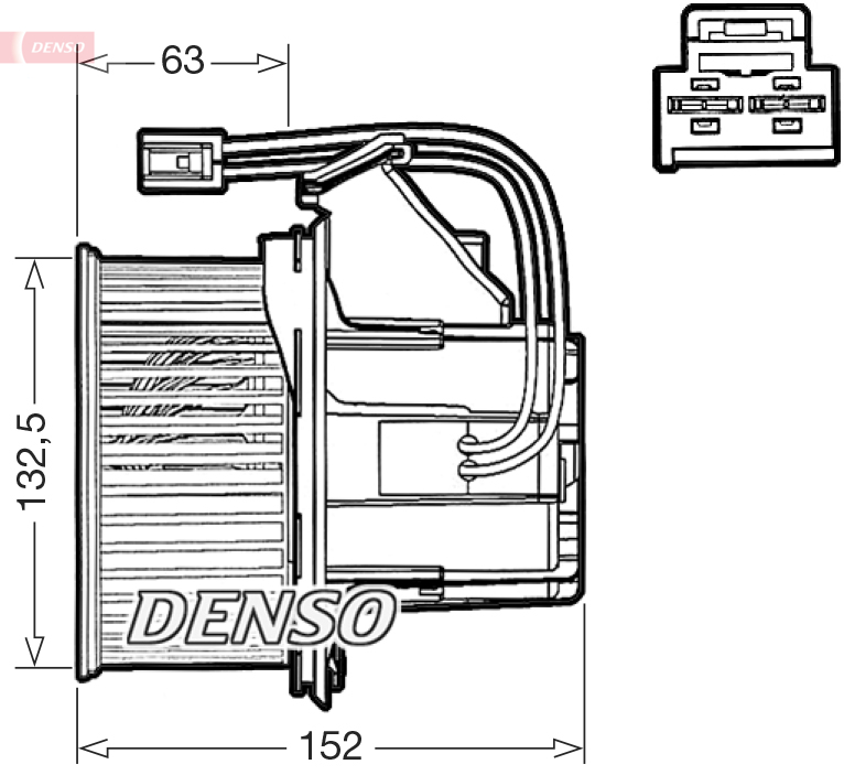 Interieurventilatie Denso DEA17018