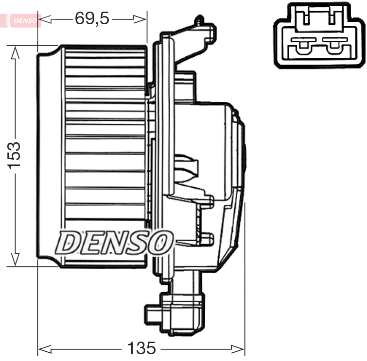 Interieurventilatie Denso DEA50000