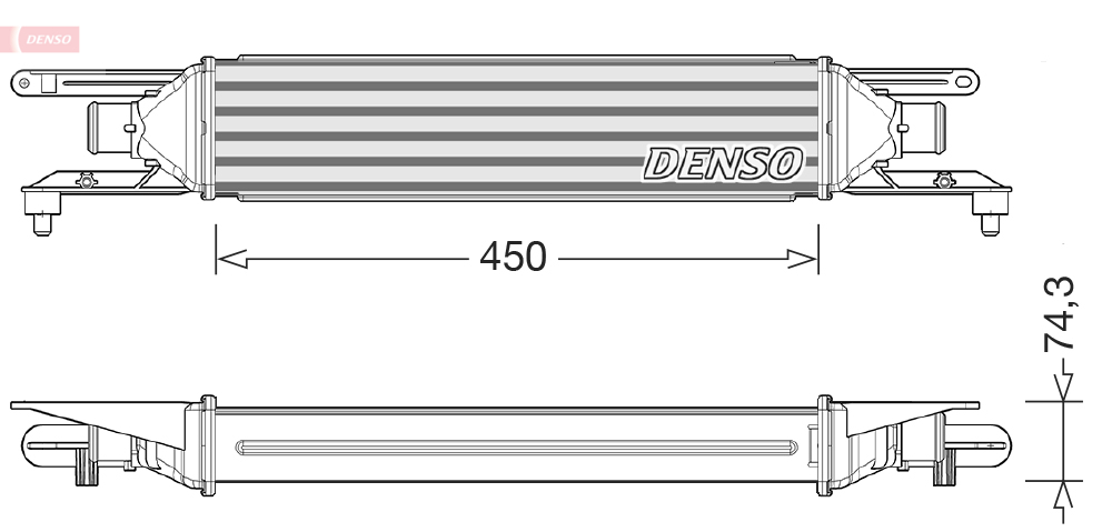 Interkoeler Denso DIT09104