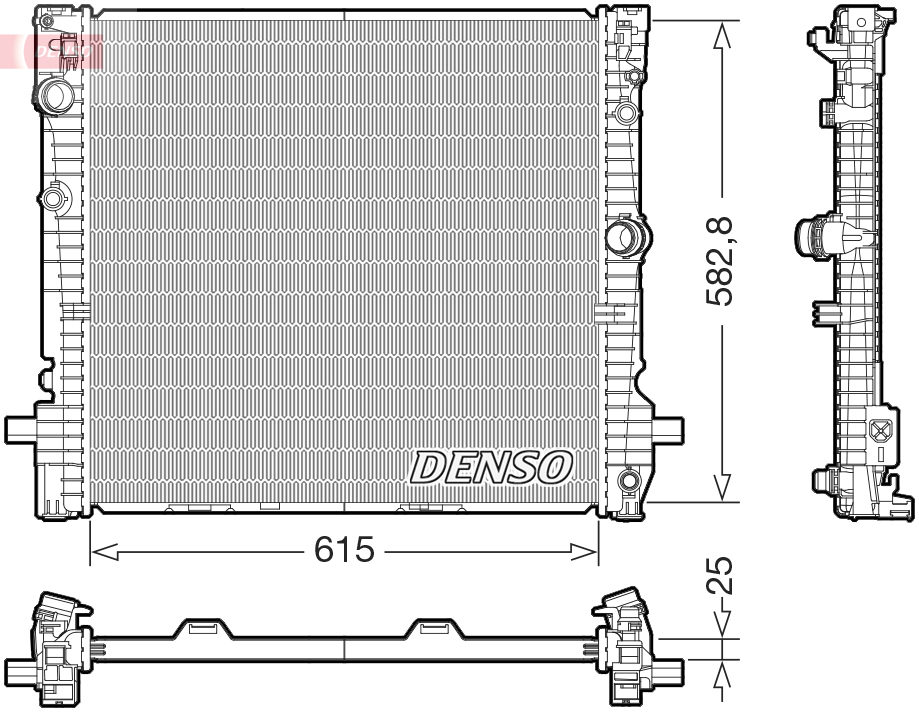 Radiateur Denso DRM05124