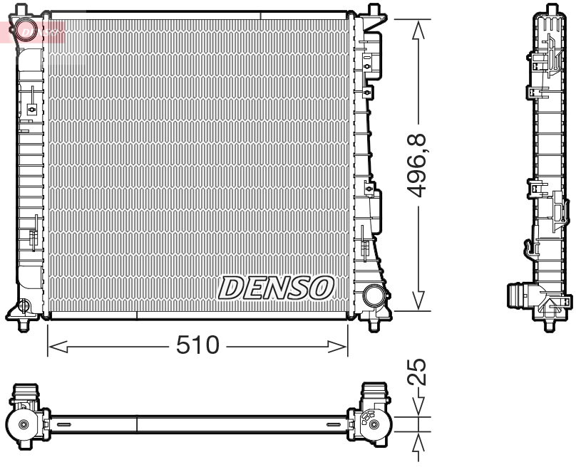Radiateur Denso DRM43017