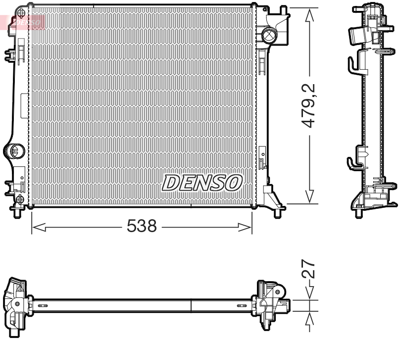 Radiateur Denso DRM46080