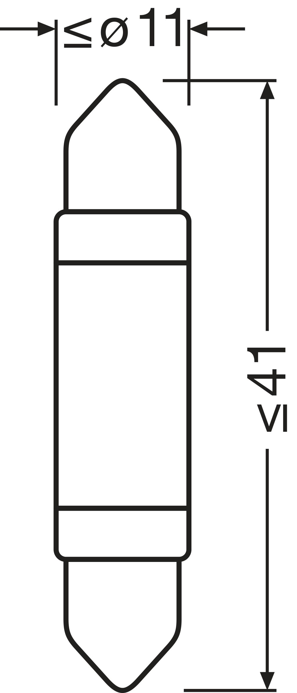 Gloeilamp, interieurverlichting Osram 6413DWP-1BL
