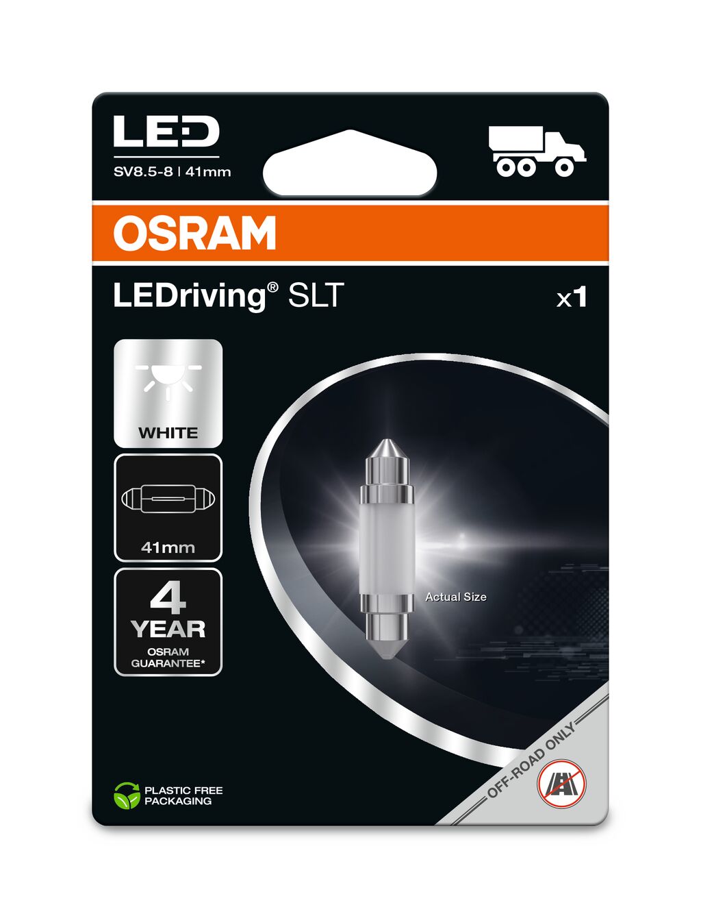 Gloeilamp, kentekenplaatverlichting Osram 6421DWP-1BL