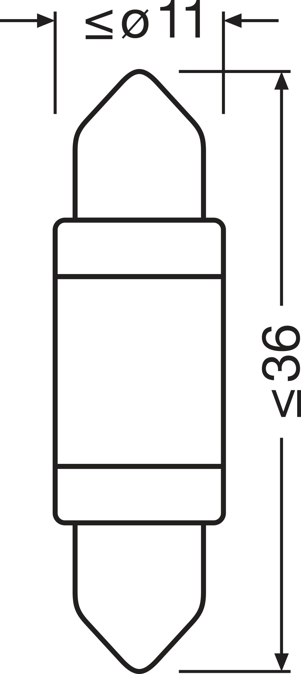 Gloeilamp, interieurverlichting Osram 6418DWP-1BL