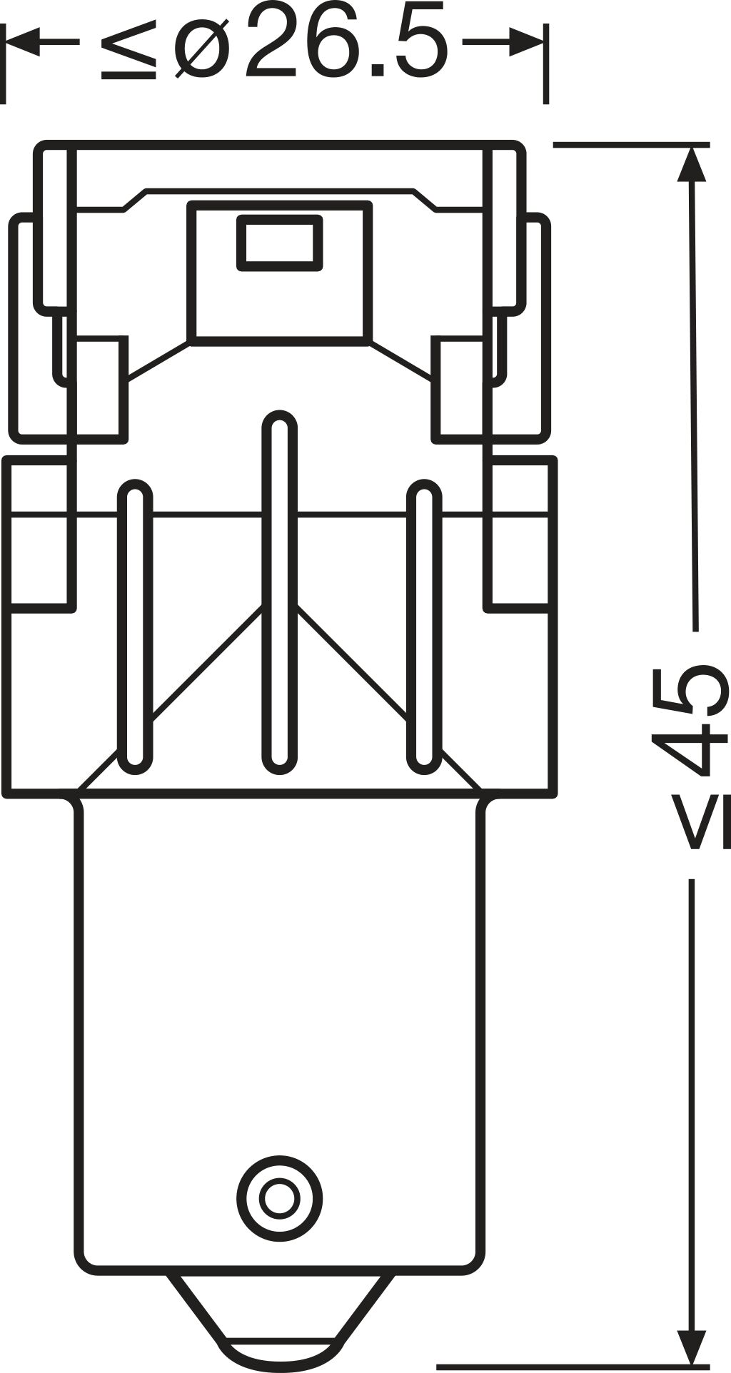 Gloeilamp Osram 7506DRP-2BL