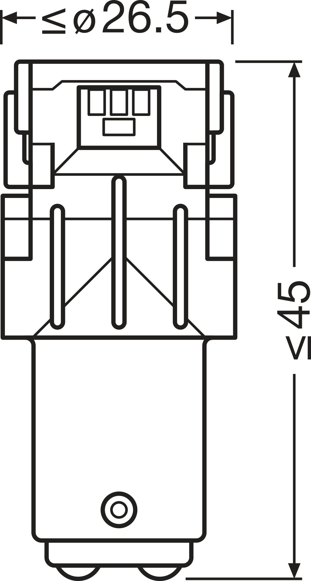 Gloeilamp Osram 7528DYP-2BL