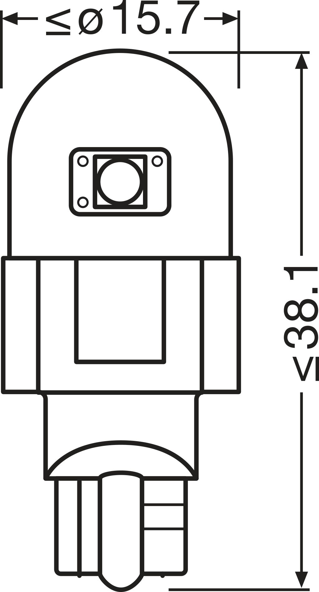 Gloeilamp, interieurverlichting Osram 921DRP-2BL