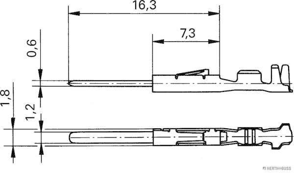 Krimpverbinder Herth+Buss Elparts 50253392