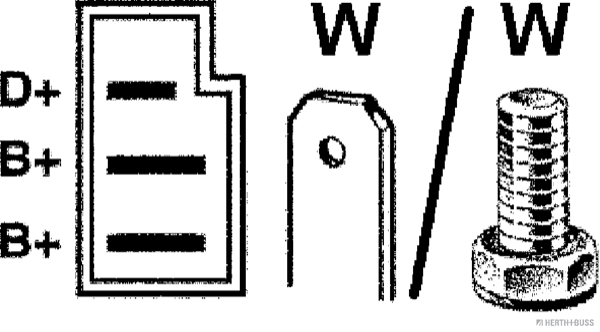 Alternator/Dynamo Herth+Buss Elparts 32033860