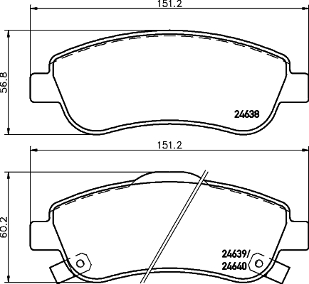 Remblokset Mintex MDB2939
