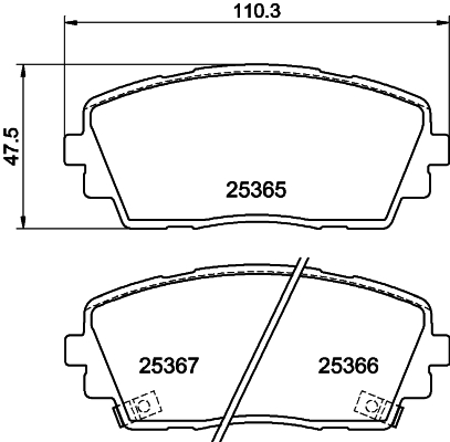 Remblokset Mintex MDB3297
