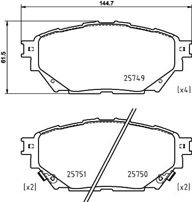 Remblokset Mintex MDB4047