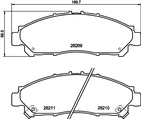 Remblokset Mintex MDB3458