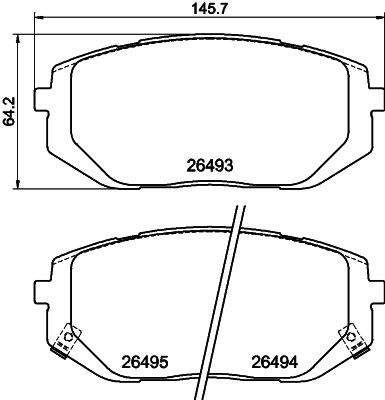 Remblokset Mintex MDB3493