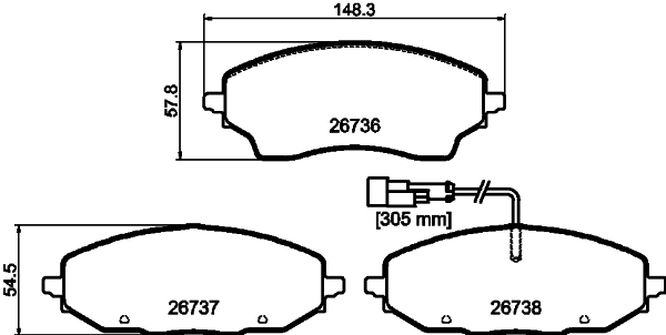 Remblokset Mintex MDB4366