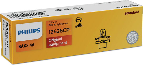 Gloeilamp, instrumentenverlichting Philips 12626CP