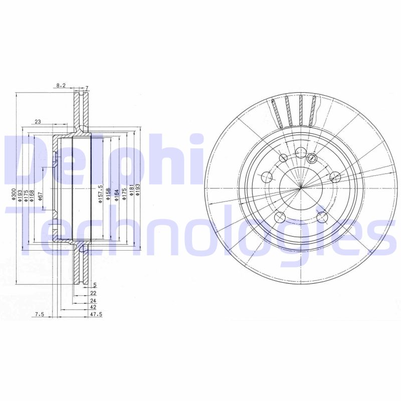 Remschijven Delphi Diesel BG2740