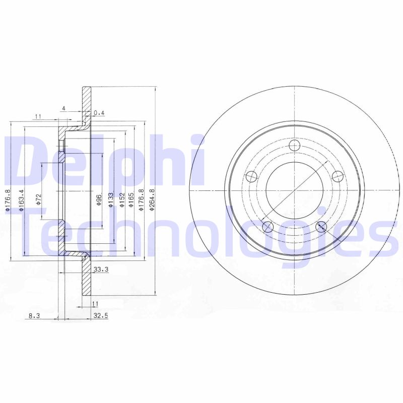 Remschijven Delphi Diesel BG4025
