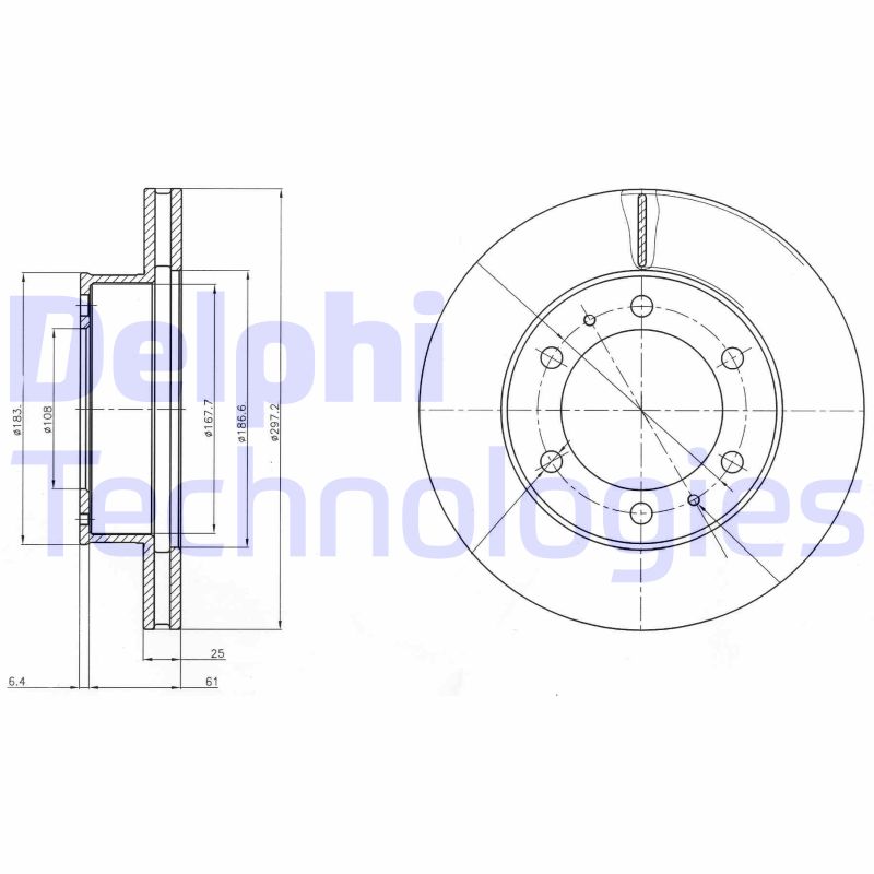 Remschijven Delphi Diesel BG4211
