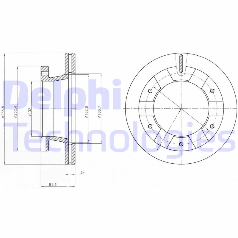 Remschijven Delphi Diesel BG4285